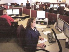 Flight Data Analysts in the operation center